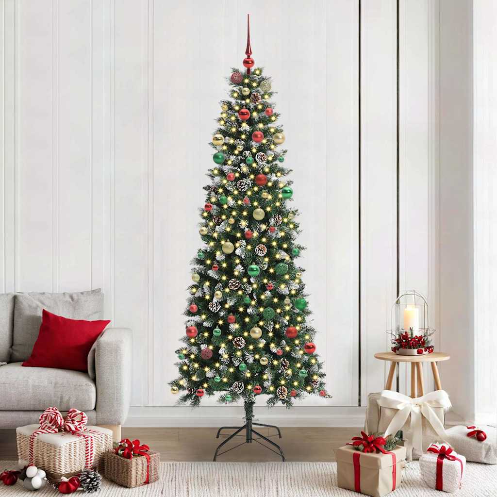 Albero di Natale artificiale con 300 LED Verde 86 x 86 x 210 cm