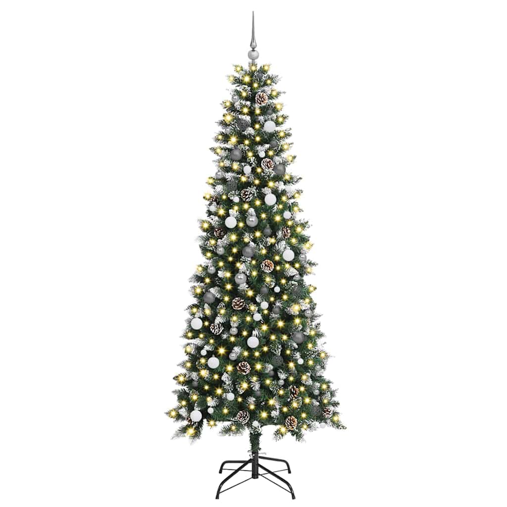 Albero di Natale artificiale con 300 LED Verde 96 x 96 x 240 cm