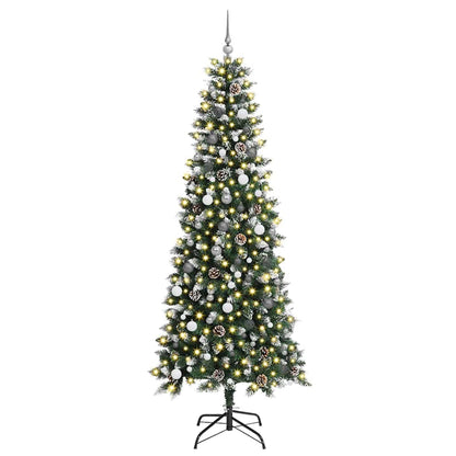 Albero di Natale artificiale con 300 LED Verde 96 x 96 x 240 cm