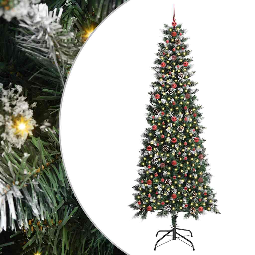 Albero di Natale artificiale con 300 LED Verde 96 x 96 x 240 cm