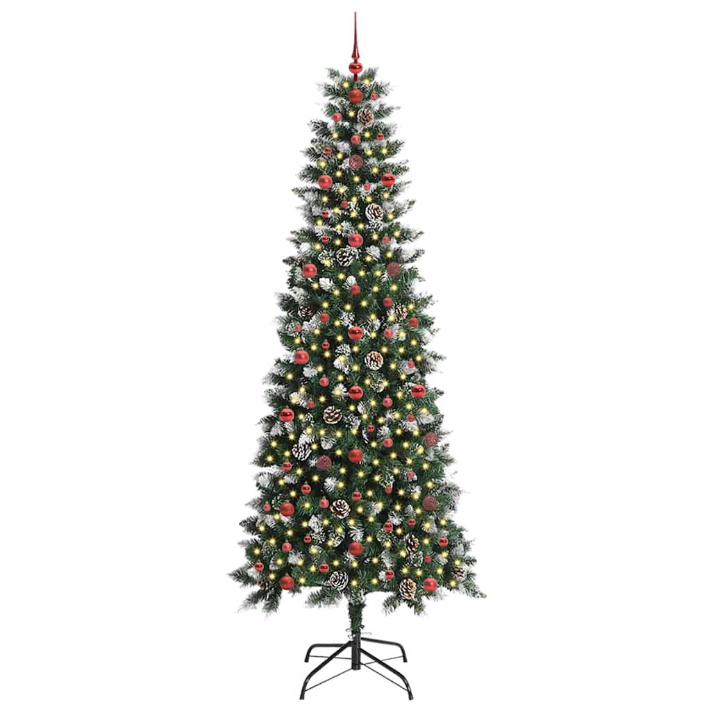 Albero di Natale artificiale con 300 LED Verde 96 x 96 x 240 cm