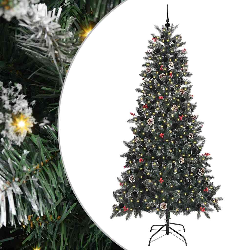 Albero di Natale artificiale con 300 LED Verde 96 x 96 x 240 cm