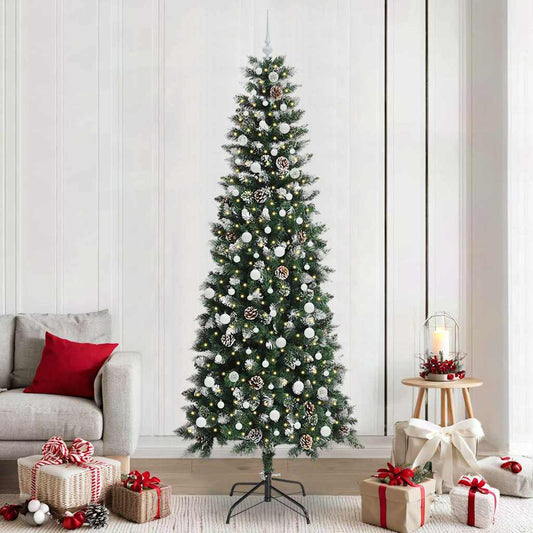 Albero di Natale artificiale con 300 LED Verde 96 x 96 x 240 cm