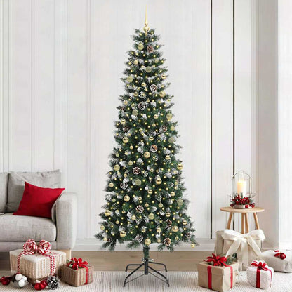 Albero di Natale artificiale con 300 LED Verde 96 x 96 x 240 cm