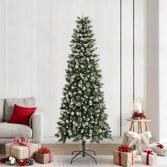Albero di Natale artificiale con 300 LED Verde 96 x 96 x 240 cm