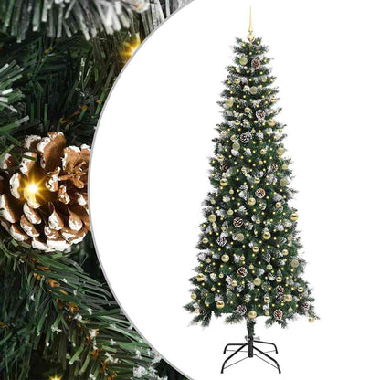 Albero di Natale artificiale con 300 LED Verde 96 x 96 x 240 cm