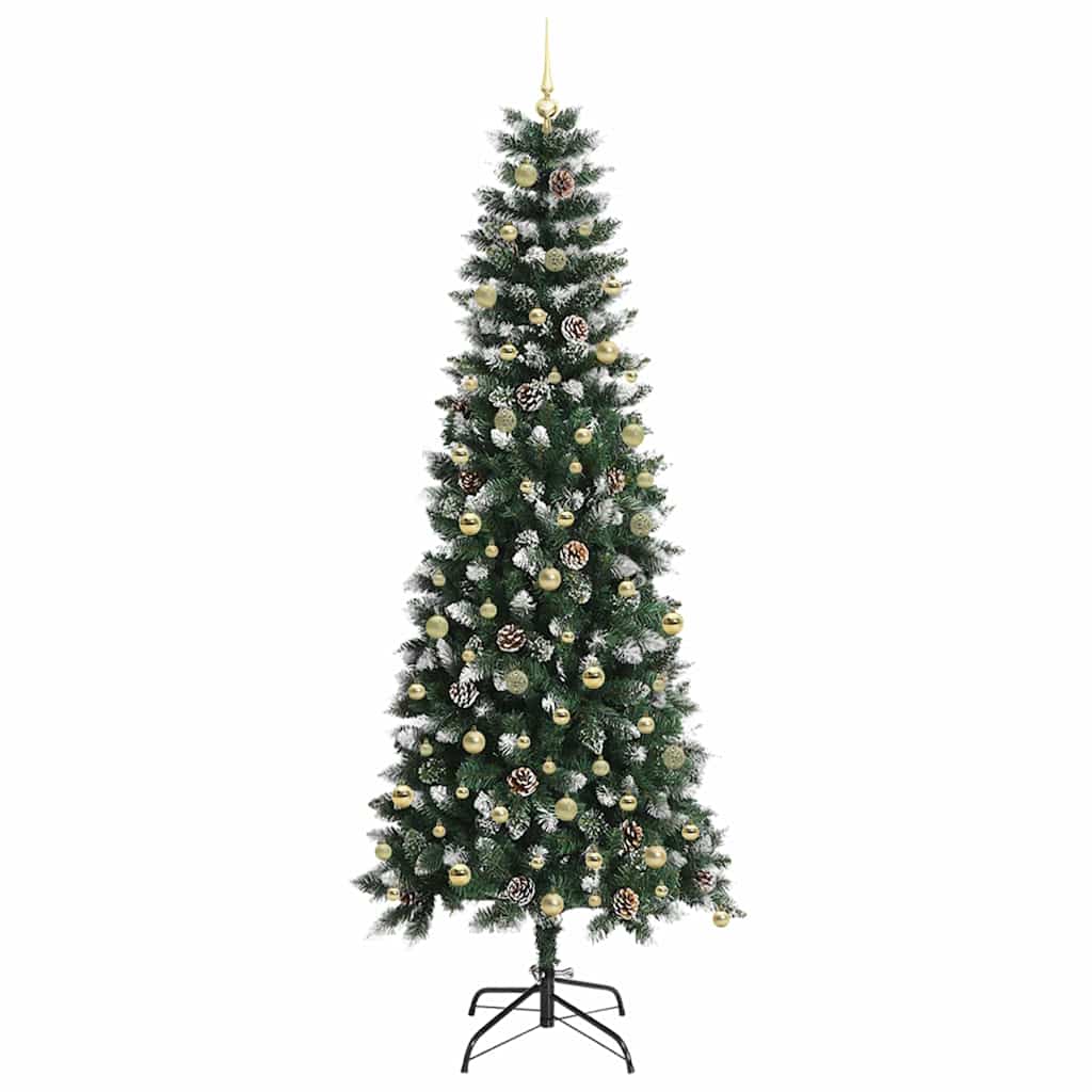 Albero di Natale artificiale con 300 LED Verde 96 x 96 x 240 cm