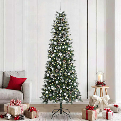 Albero di Natale artificiale con 300 LED Verde 96 x 96 x 240 cm