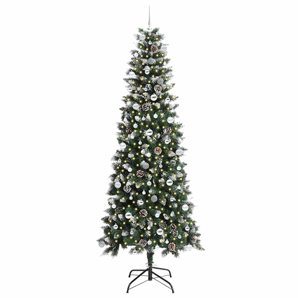 Albero di Natale artificiale con 300 LED Verde 96 x 96 x 240 cm