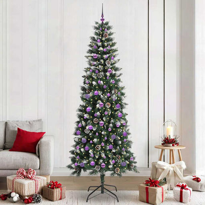 Albero di Natale artificiale con 300 LED Verde 96 x 96 x 240 cm