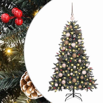 Albero di Natale artificiale con 150 LED Verde 68 x 68 x 120 cm