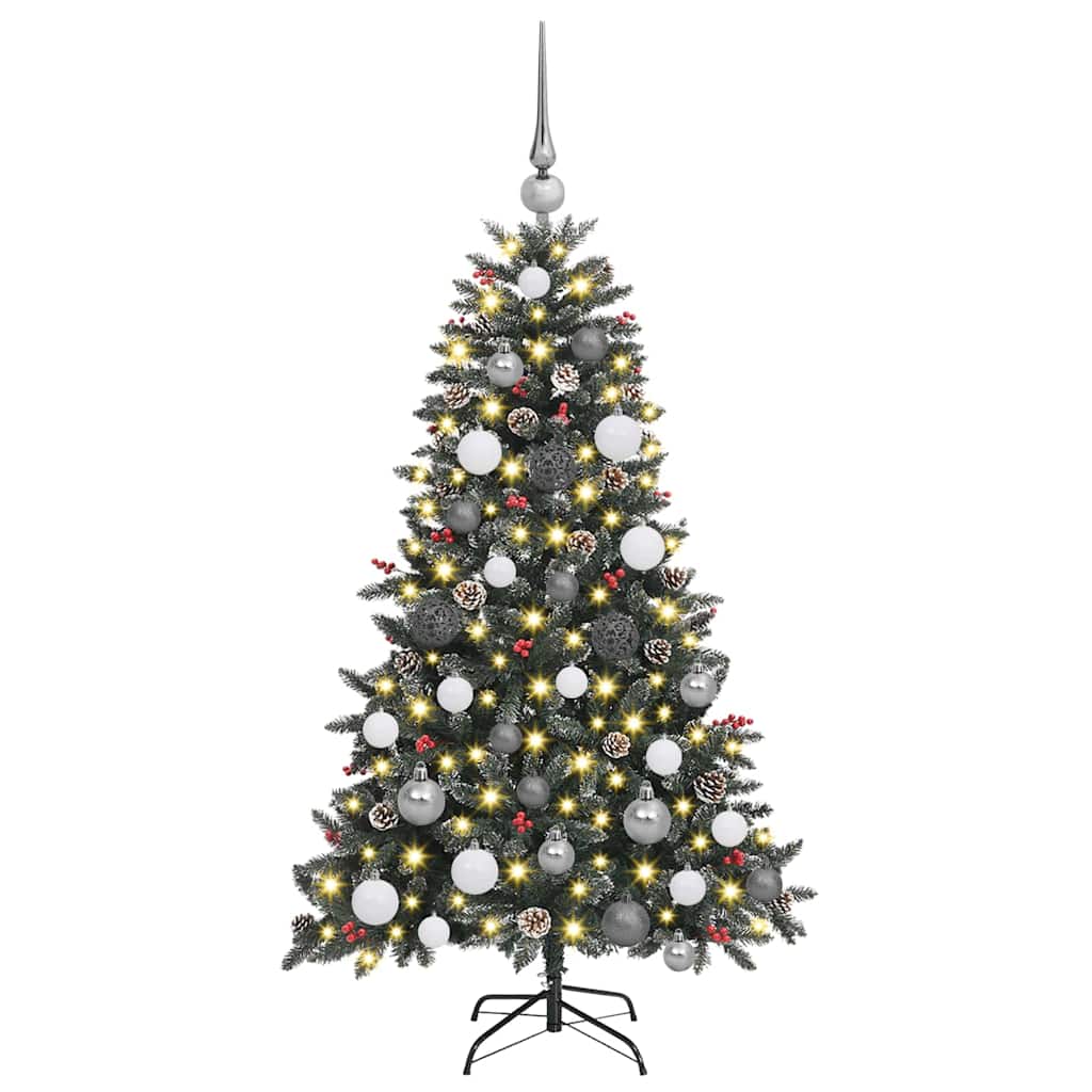 Albero di Natale artificiale con 150 LED Verde 68 x 68 x 120 cm