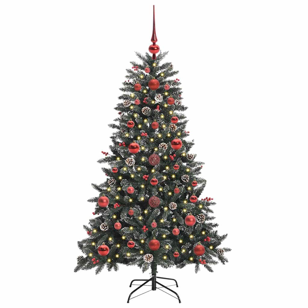 Albero di Natale artificiale con 150 LED Verde 68 x 68 x 120 cm