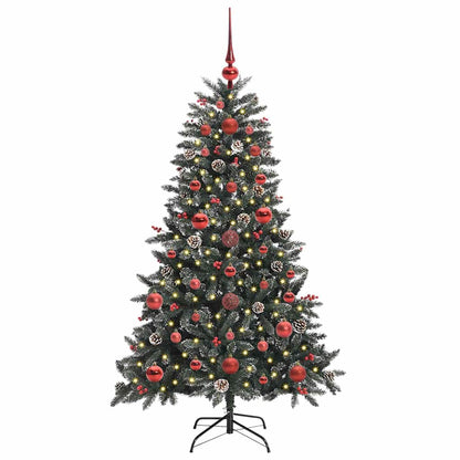 Albero di Natale artificiale con 150 LED Verde 68 x 68 x 120 cm