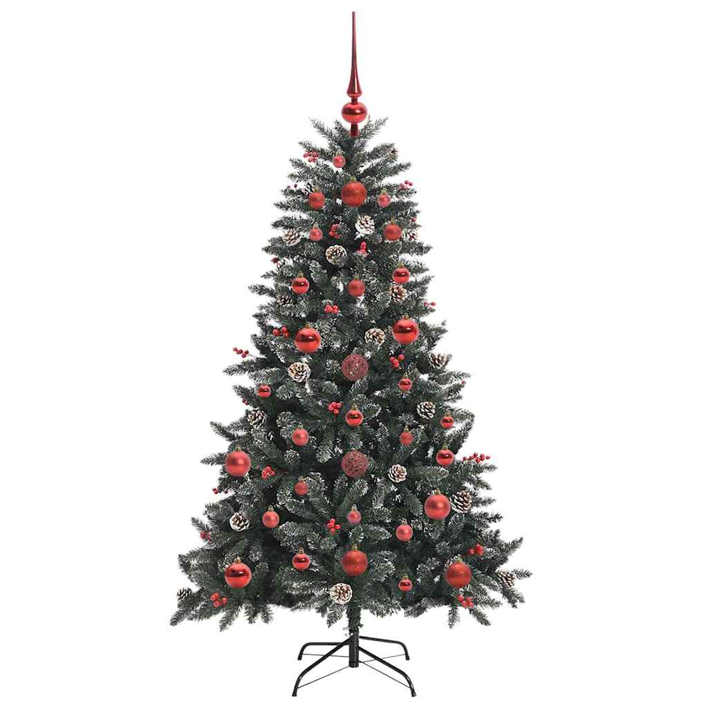 Albero di Natale artificiale con 150 LED Verde 68 x 68 x 120 cm