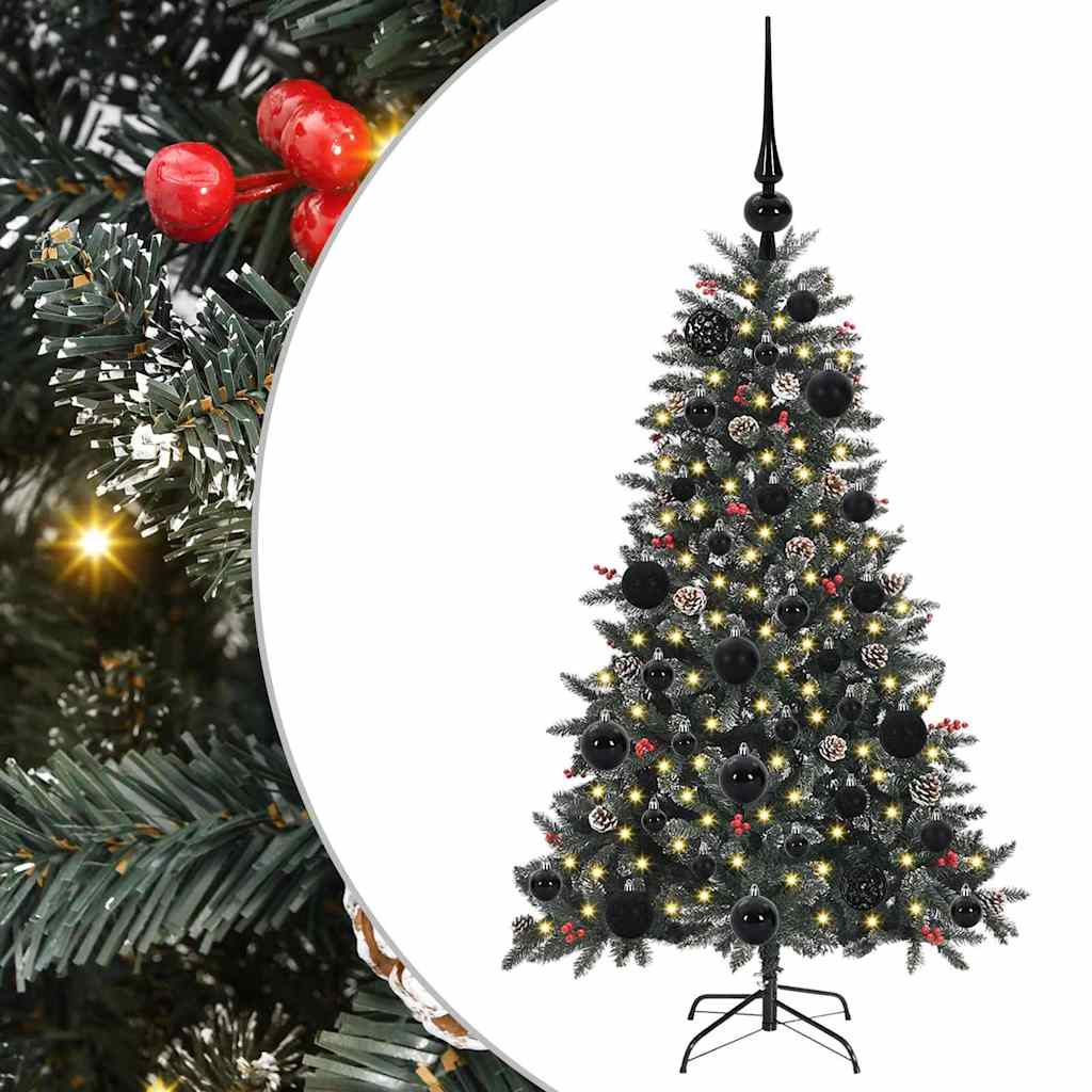 Albero di Natale artificiale con 150 LED Verde 68 x 68 x 120 cm