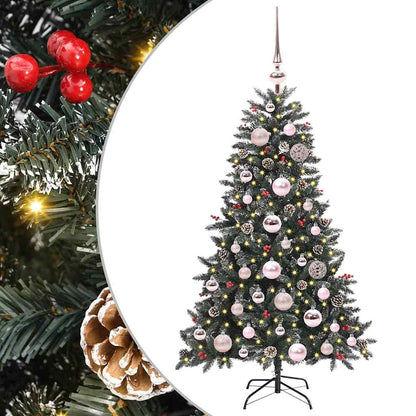 Albero di Natale artificiale con 150 LED Verde 68 x 68 x 120 cm