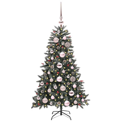 Albero di Natale artificiale con 150 LED Verde 68 x 68 x 120 cm