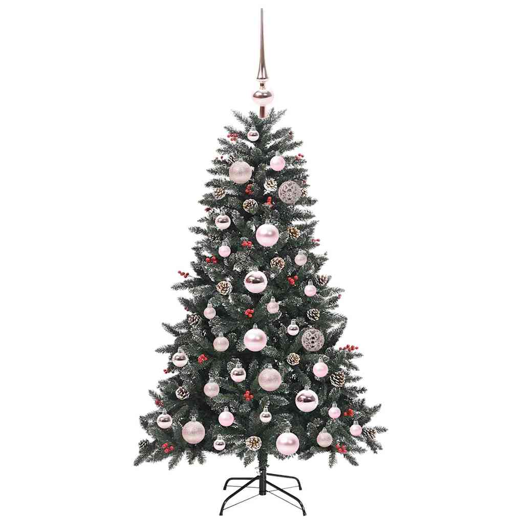 Albero di Natale artificiale con 150 LED Verde 68 x 68 x 120 cm