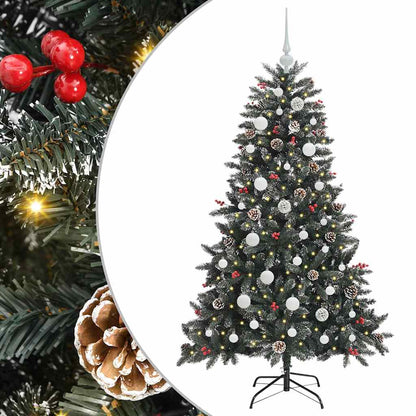 Albero di Natale artificiale con 150 LED Verde 68 x 68 x 120 cm