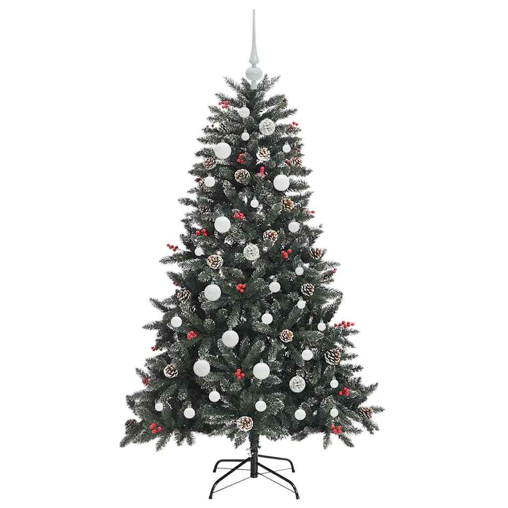 Albero di Natale artificiale con 150 LED Verde 68 x 68 x 120 cm
