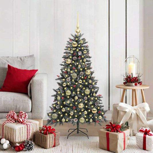 Albero di Natale artificiale con 150 LED Verde 68 x 68 x 120 cm