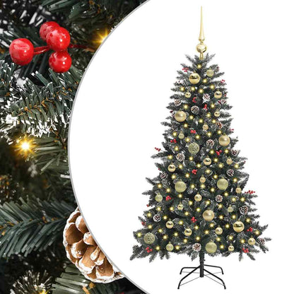 Albero di Natale artificiale con 150 LED Verde 68 x 68 x 120 cm