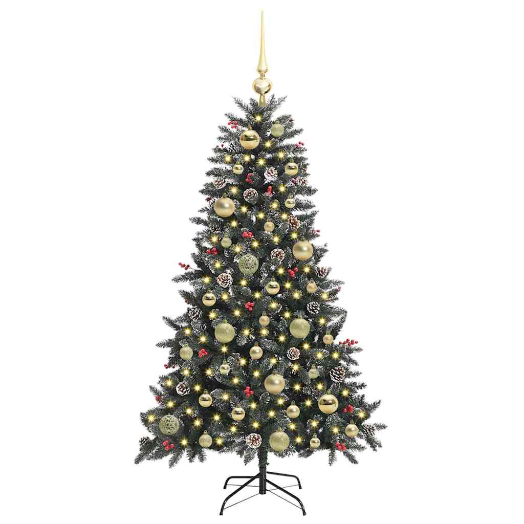 Albero di Natale artificiale con 150 LED Verde 68 x 68 x 120 cm