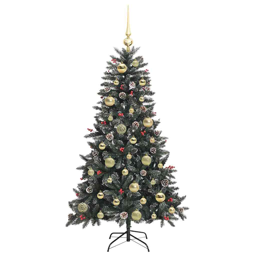 Albero di Natale artificiale con 150 LED Verde 68 x 68 x 120 cm