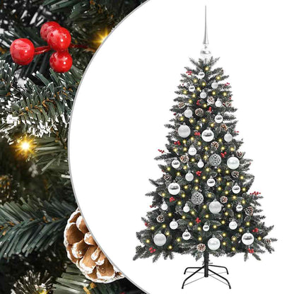Albero di Natale artificiale con 150 LED Verde 68 x 68 x 120 cm
