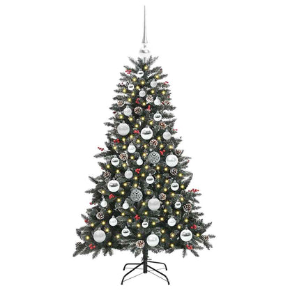 Albero di Natale artificiale con 150 LED Verde 68 x 68 x 120 cm
