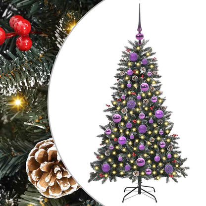 Albero di Natale artificiale con 150 LED Verde 68 x 68 x 120 cm