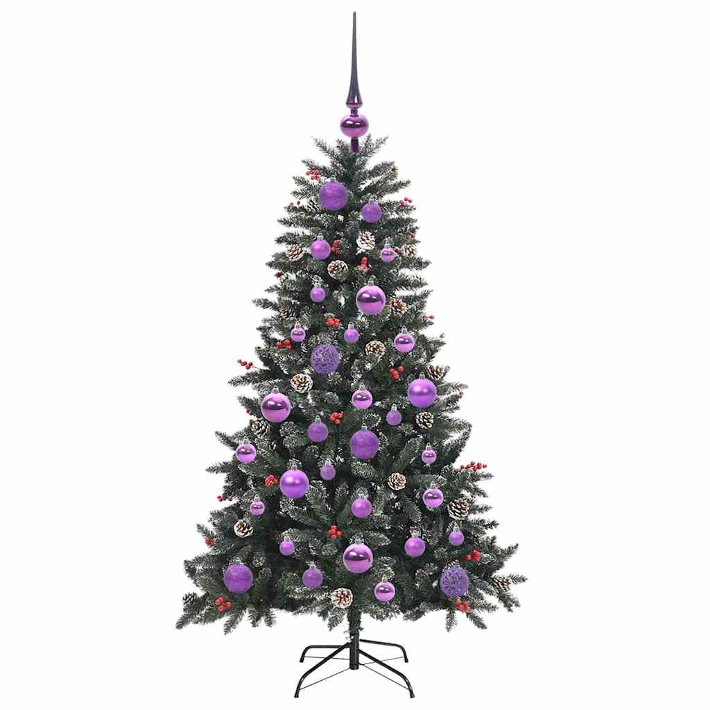 Albero di Natale artificiale con 150 LED Verde 68 x 68 x 120 cm