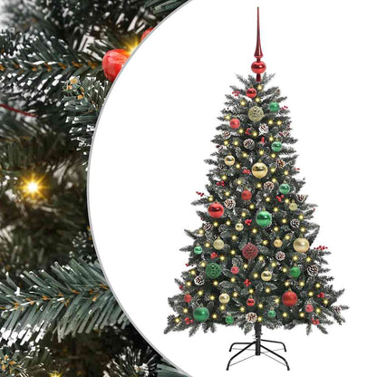 Albero di Natale artificiale con 150 LED Verde 68 x 68 x 120 cm