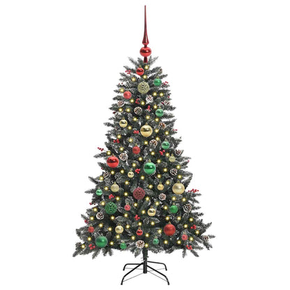 Albero di Natale artificiale con 150 LED Verde 68 x 68 x 120 cm