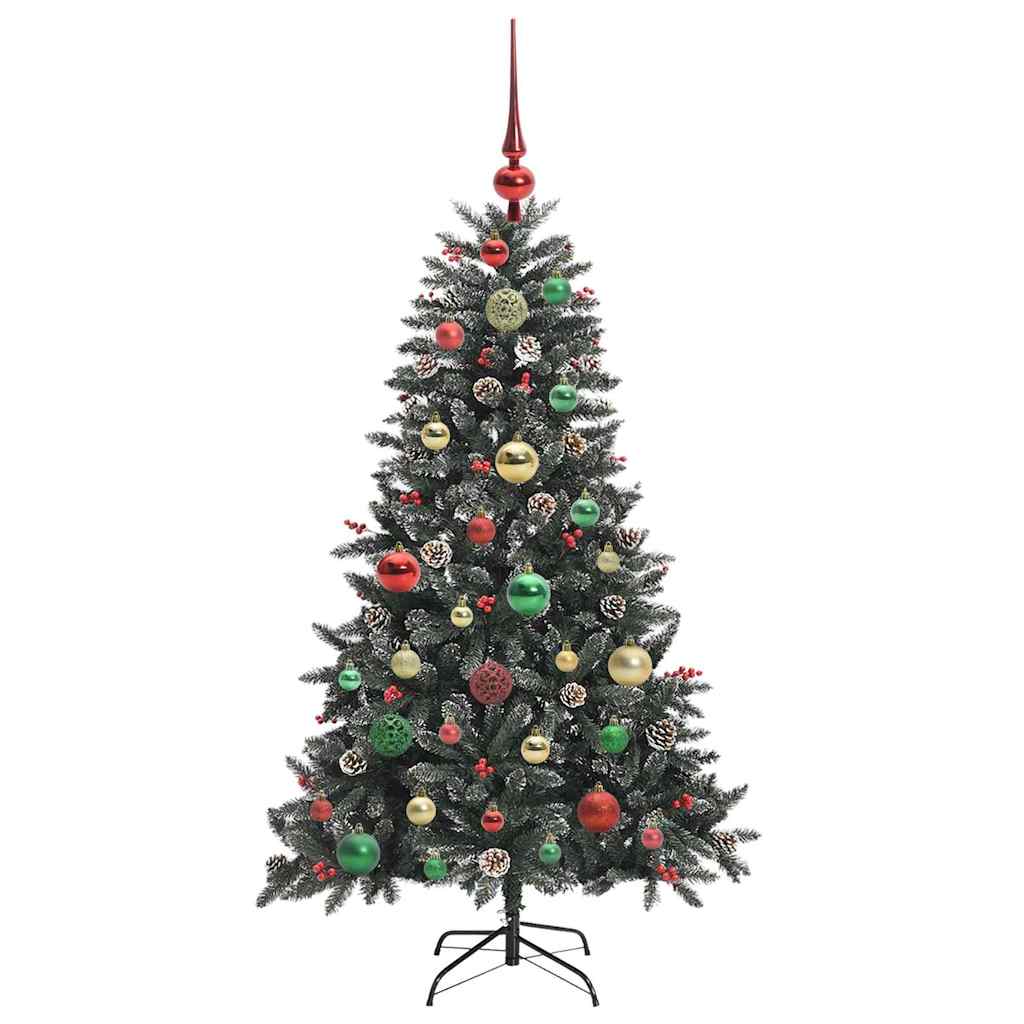 Albero di Natale artificiale con 150 LED Verde 68 x 68 x 120 cm