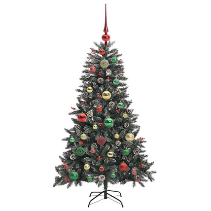 Albero di Natale artificiale con 150 LED Verde 68 x 68 x 120 cm