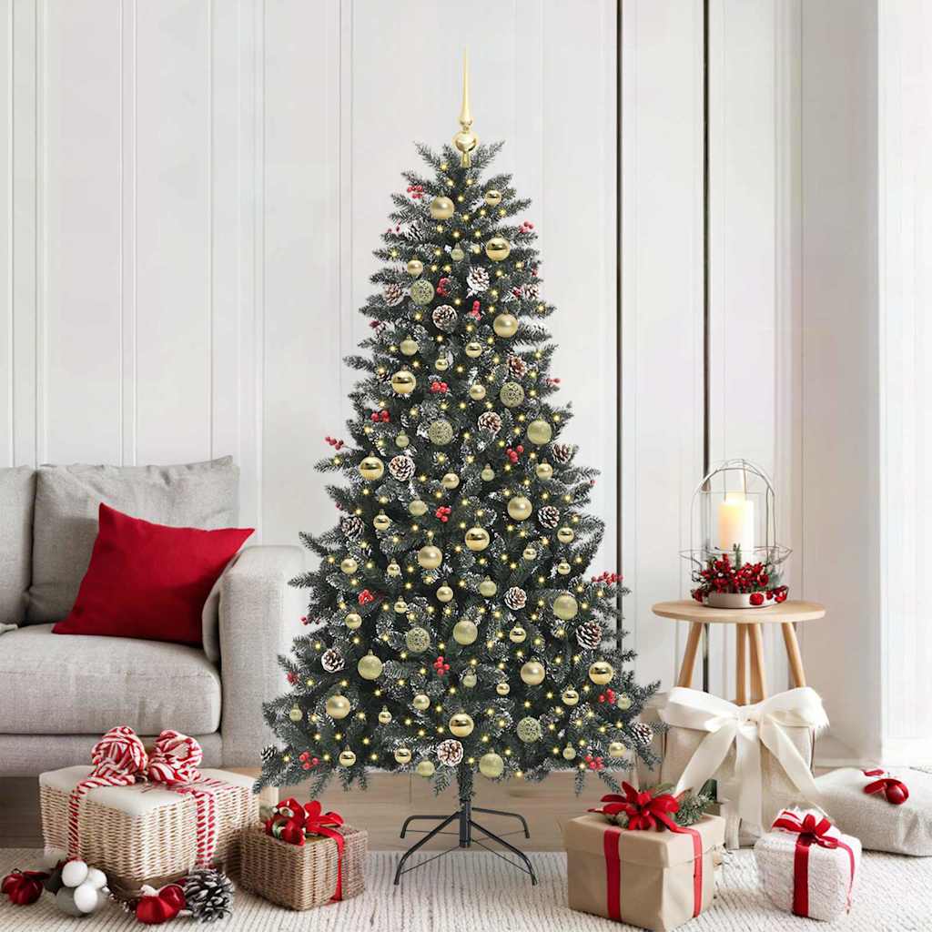 Albero di Natale artificiale con 300 LED Verde 99 x 99 x 180 cm