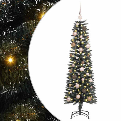 Albero di Natale artificiale con 150 LED Verde 43 x 43 x 150 cm