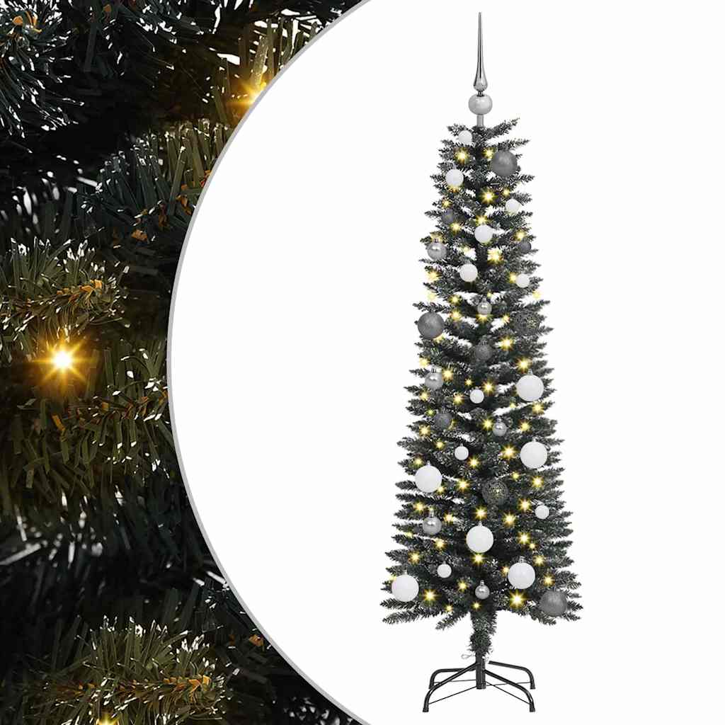 Albero di Natale artificiale con 150 LED Verde 43 x 43 x 150 cm