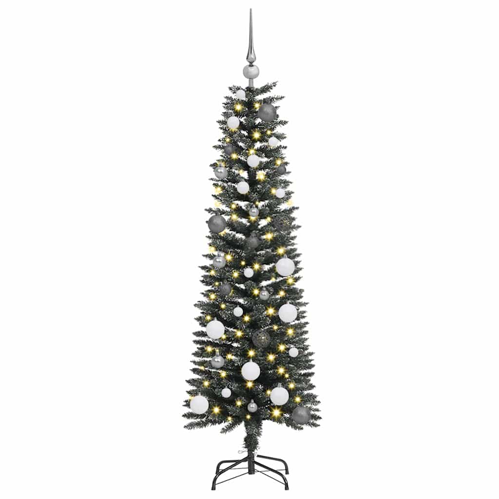 Albero di Natale artificiale con 150 LED Verde 43 x 43 x 150 cm