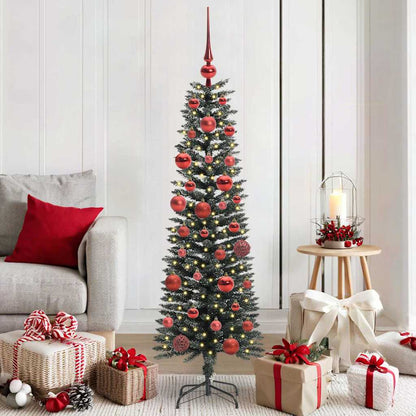Albero di Natale artificiale con 150 LED Verde 43 x 43 x 150 cm