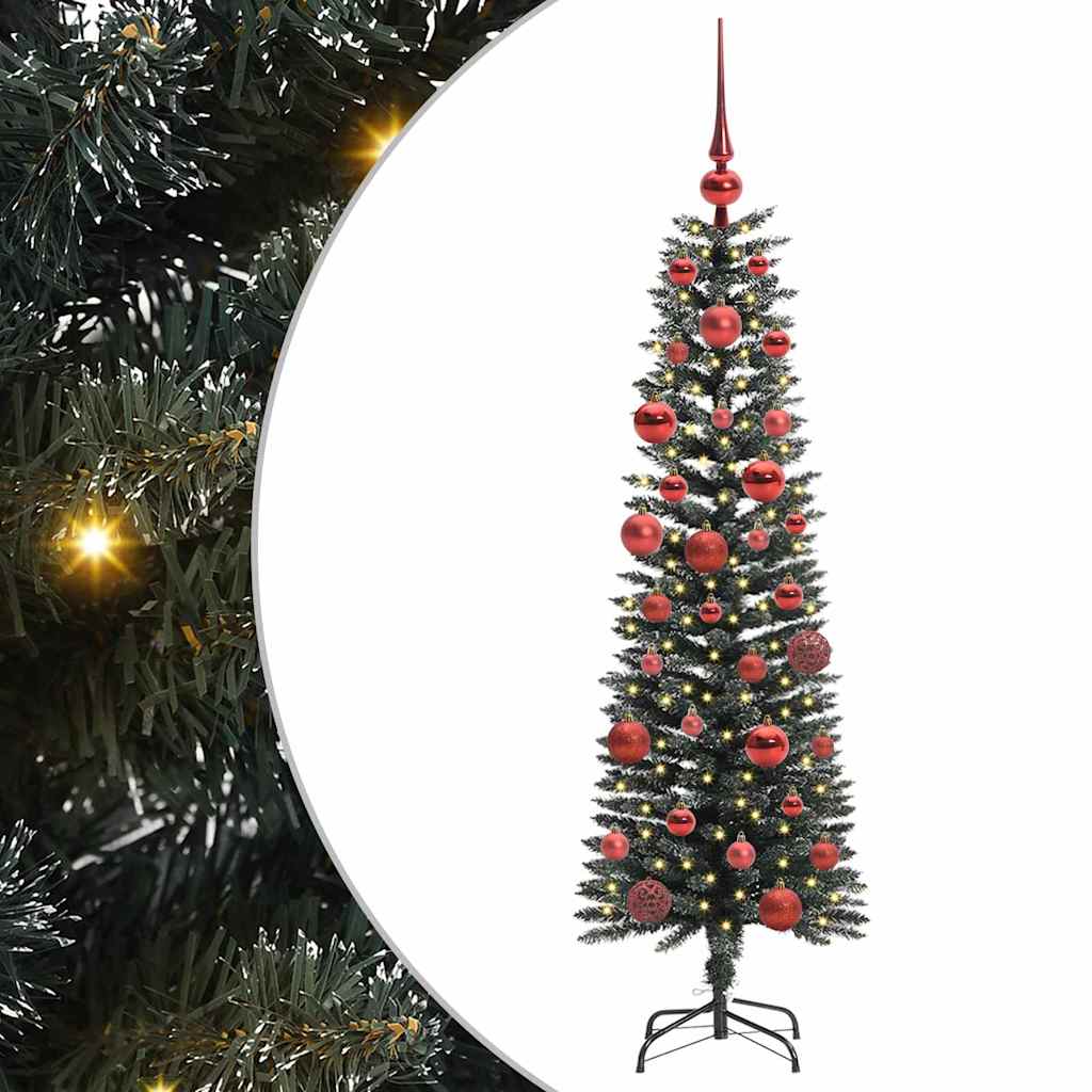 Albero di Natale artificiale con 150 LED Verde 43 x 43 x 150 cm