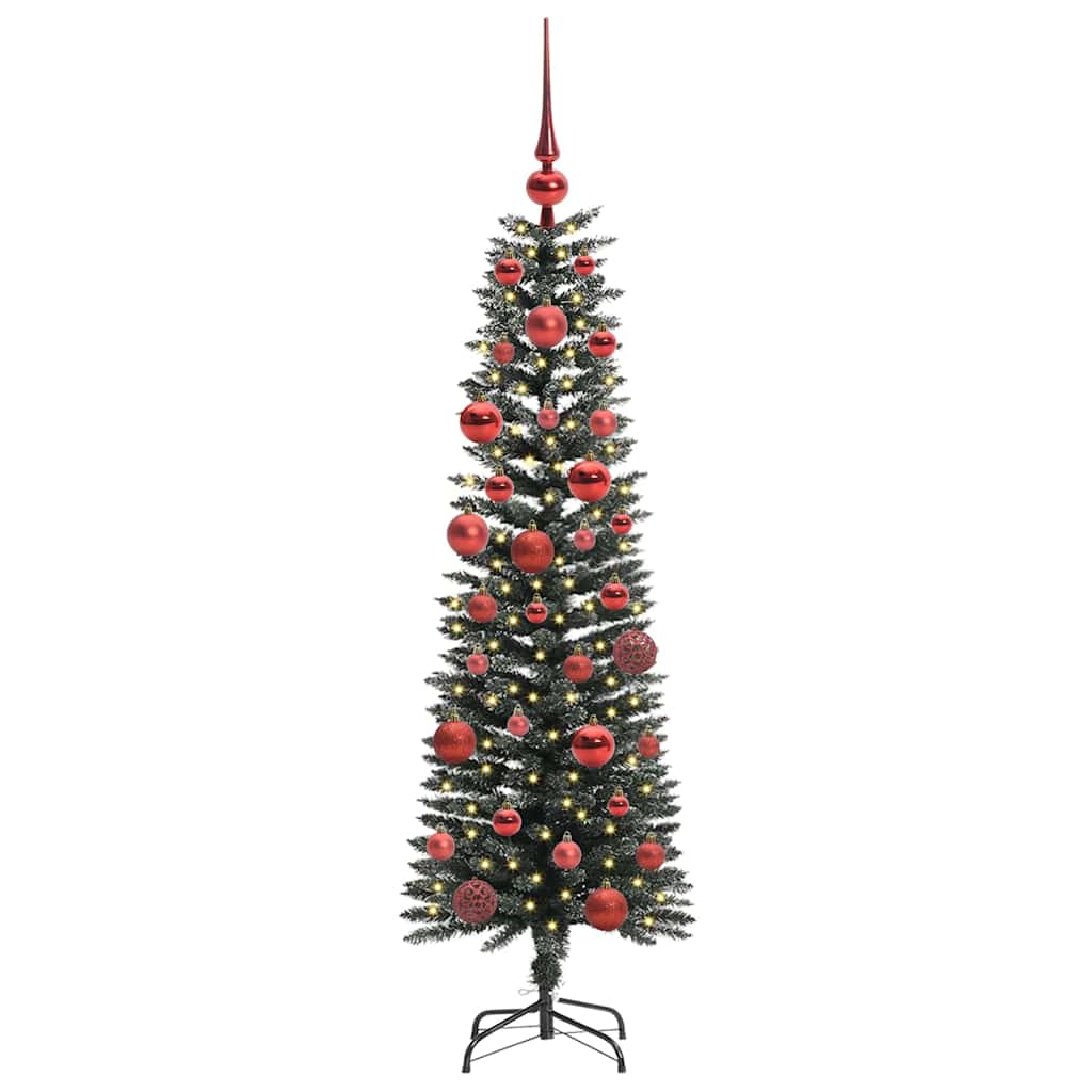 Albero di Natale artificiale con 150 LED Verde 43 x 43 x 150 cm