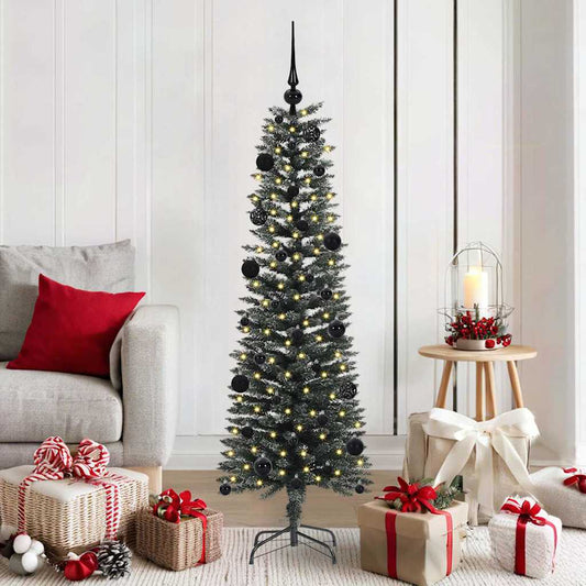 Albero di Natale artificiale con 150 LED Verde 43 x 43 x 150 cm