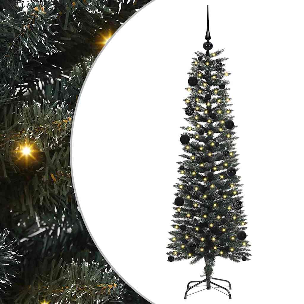 Albero di Natale artificiale con 150 LED Verde 43 x 43 x 150 cm