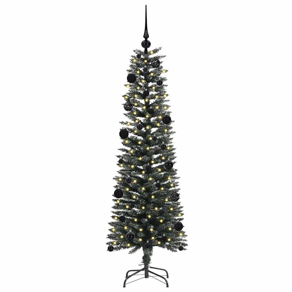 Albero di Natale artificiale con 150 LED Verde 43 x 43 x 150 cm