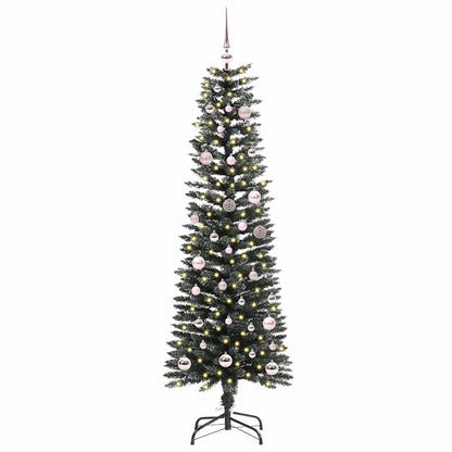 Albero di Natale artificiale con 150 LED Verde 43 x 43 x 150 cm