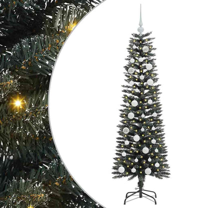 Albero di Natale artificiale con 150 LED Verde 43 x 43 x 150 cm