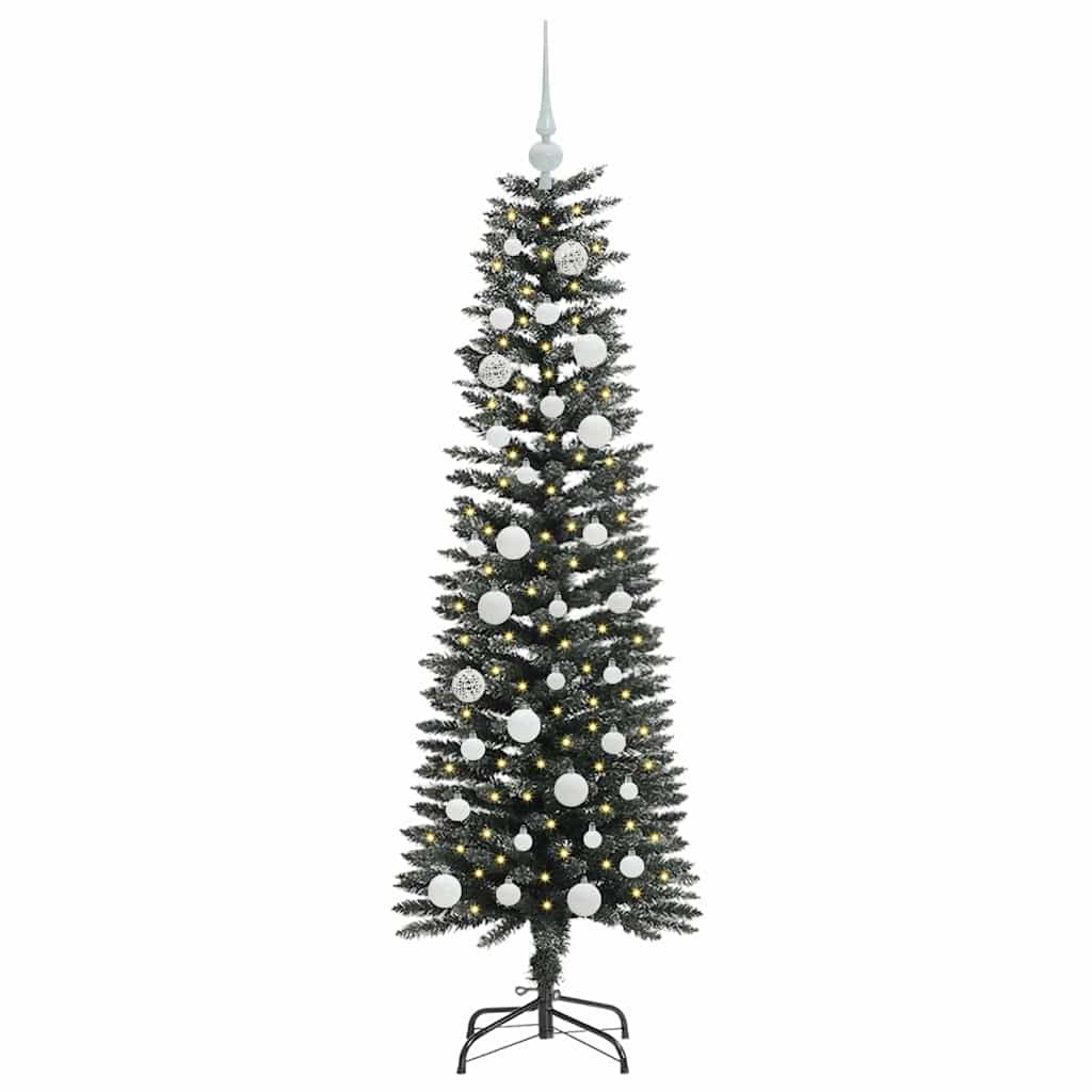Albero di Natale artificiale con 150 LED Verde 43 x 43 x 150 cm